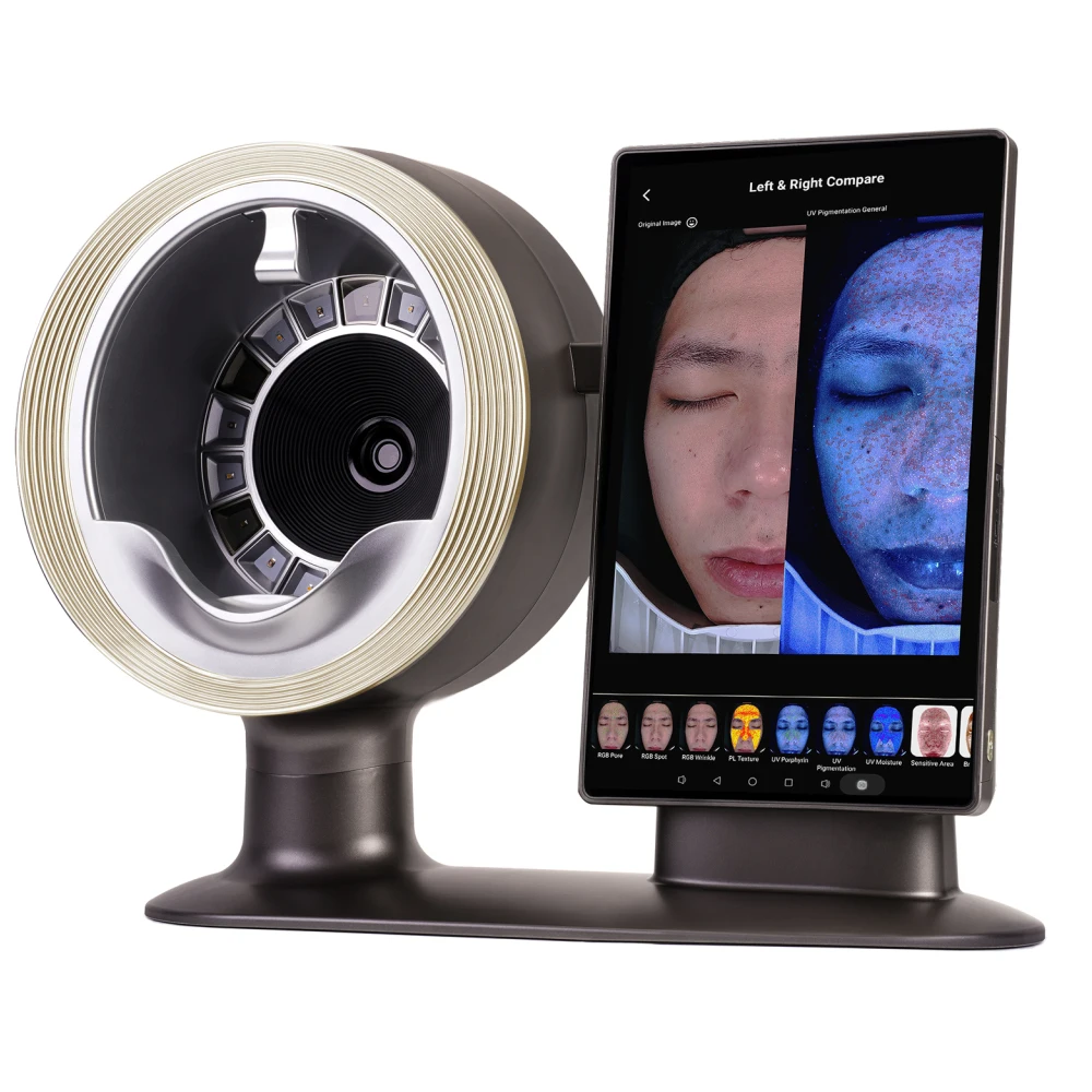 

Ai Facial s kin Analyzer for Moisture Test Clinic 16 Languages Hd Pixel Display 4kAi Facial s kin Analyzer Personal Care beau ty