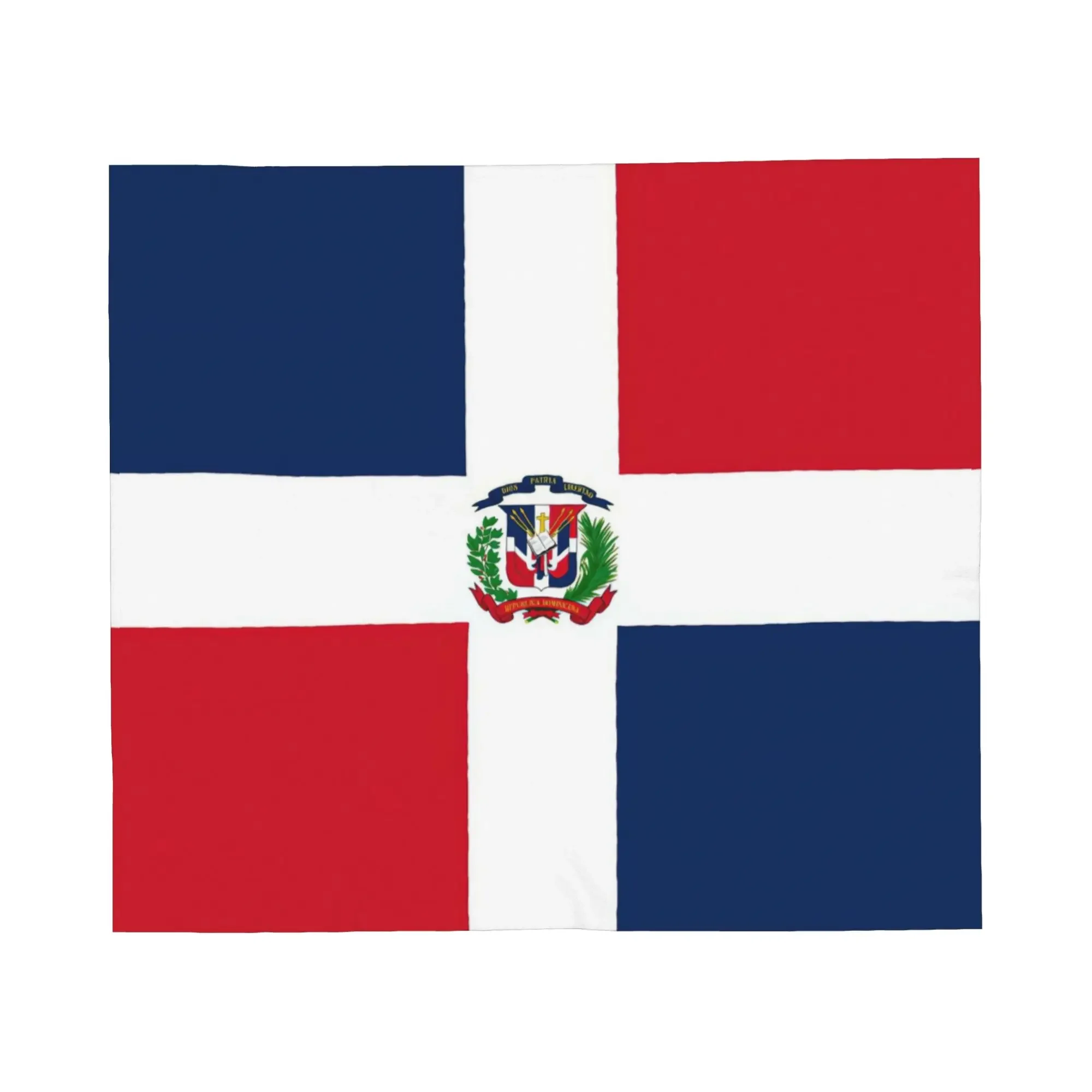 Dominican Republic Dominica Flag Blanket Fleece Spring/Autumn  Breathable Super Warm Throw Blankets for Home Couch Bedspreads