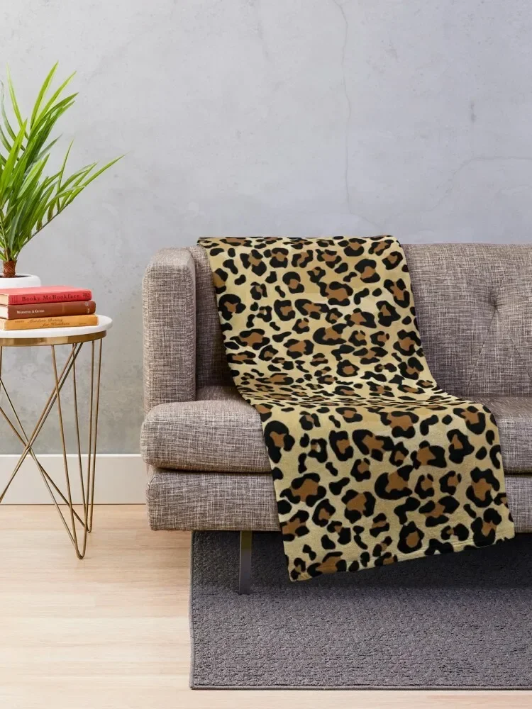 Pretty Simple Animal Print Leopard Savage Safari Wild Pattern Throw Blanket Soft Beds Vintage for babies Blankets