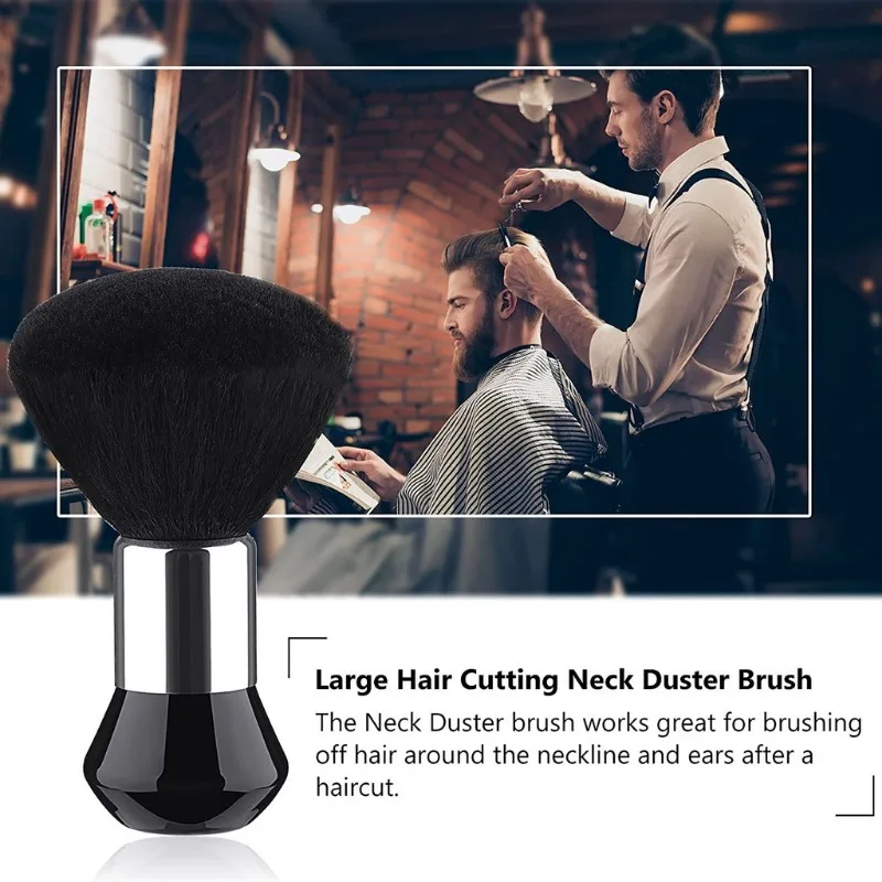High Quality Black Hairdressing Wipe Neck Hair Cleaning Duster - Image 3