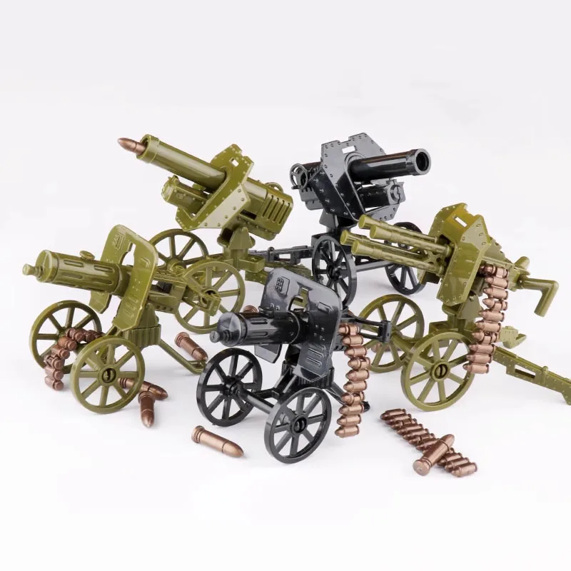WWW2 بنة عسكرية 88 مللي متر قشر بندقية مدفع الأسلحة الشكل الجندي رشاش ميكا المشاة المدفعية هاون اللعب K053 #4