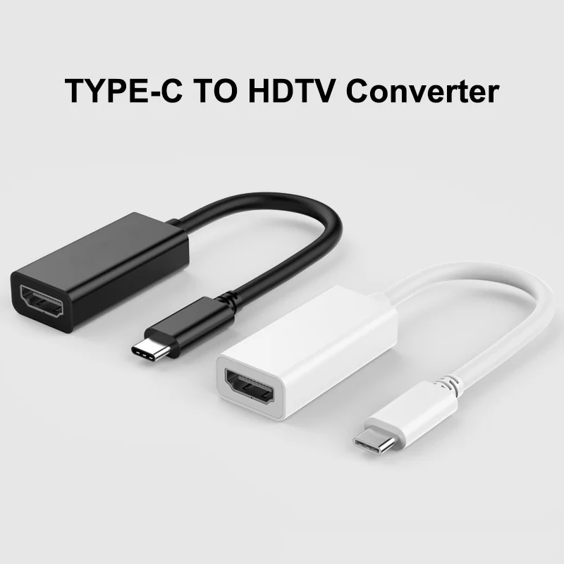 USB-C to HDMI-compatible Adapter USB Type-C to HDTV For iPhone 15 16 17 Pro/Max MacBook Pro/Air  iPad Pro S23 XPS Surface Book