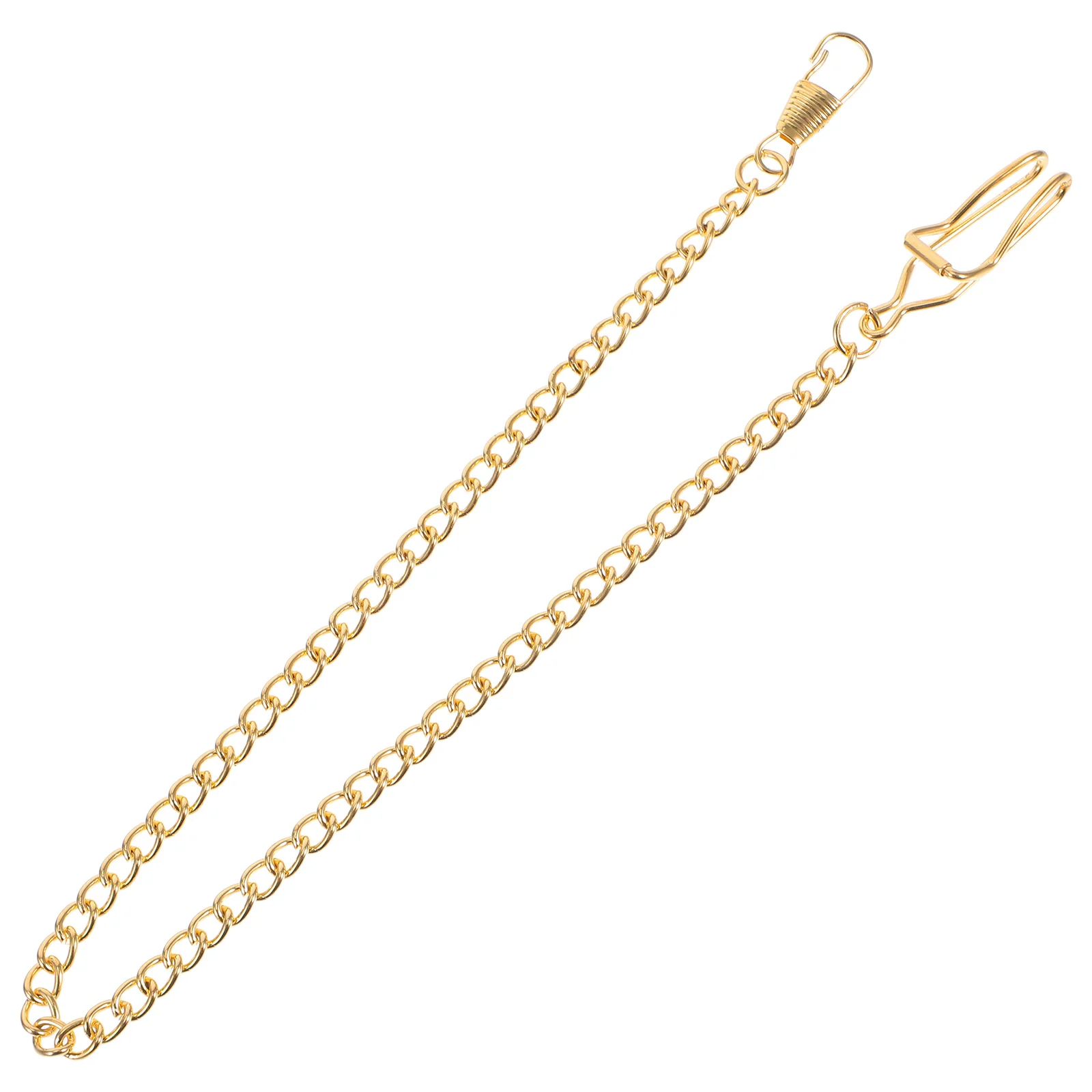 

Golden Pocket Watch Chain Silver Plated Men Keychain Lanyards for Keys Students Heavy Duty Lobster Claw Attachment Sturdy