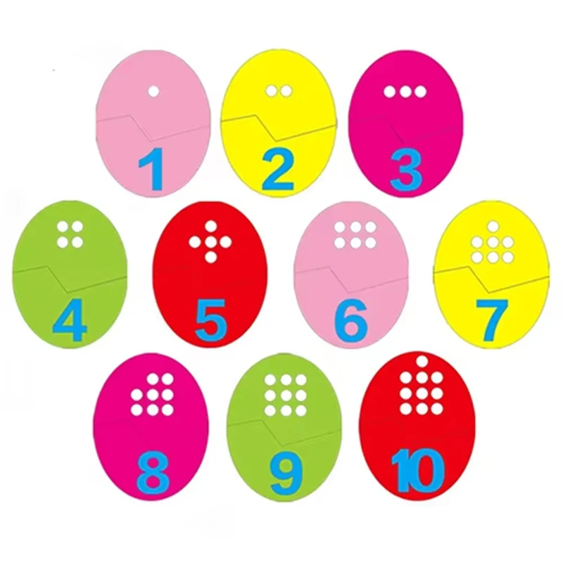 10 قطعة/المجموعة بازل أطفال لعبة لباد عد الجزرة بيض عيد الفصح الرياضيات التعليم المبكر لغز اللعب مونتيسوري التعلم الدعائم TMZ
