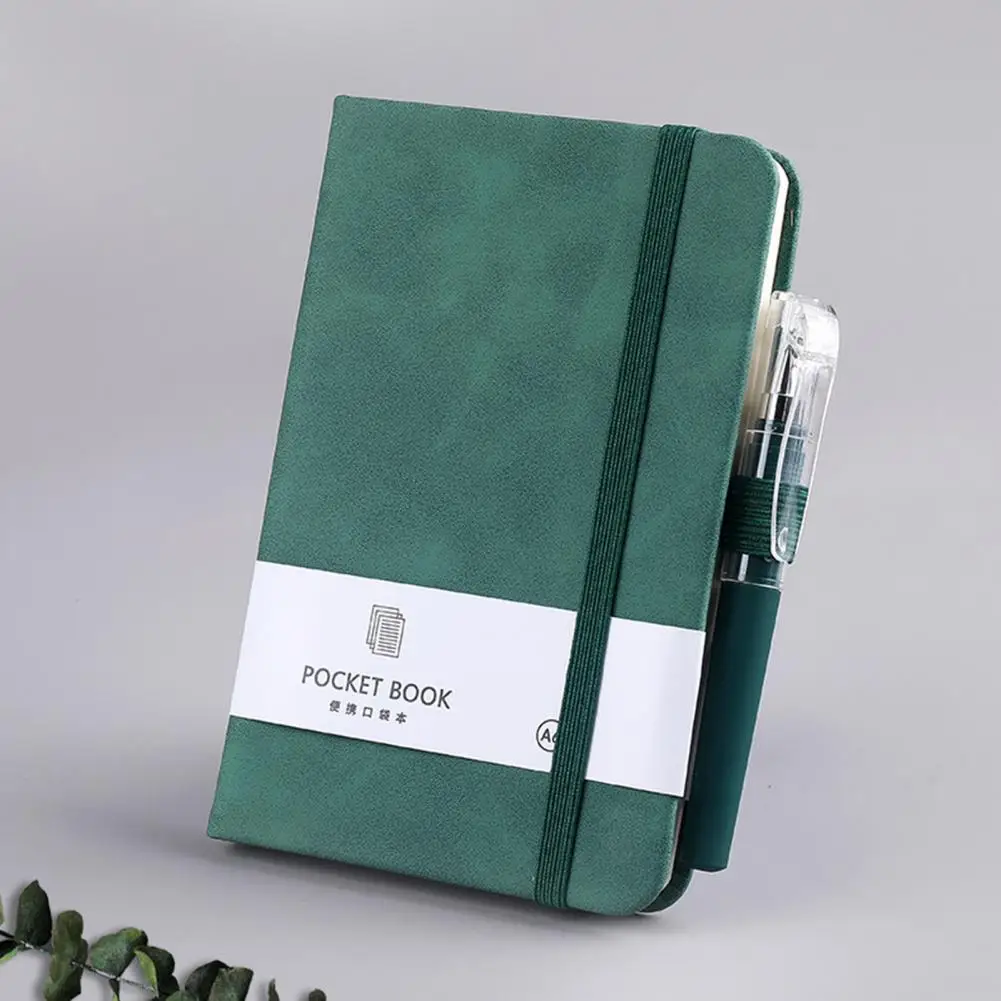 Small And Light Notebook Stylish Diary Notebook with Elastic Strap Design Compact Record Notepad for Home Office