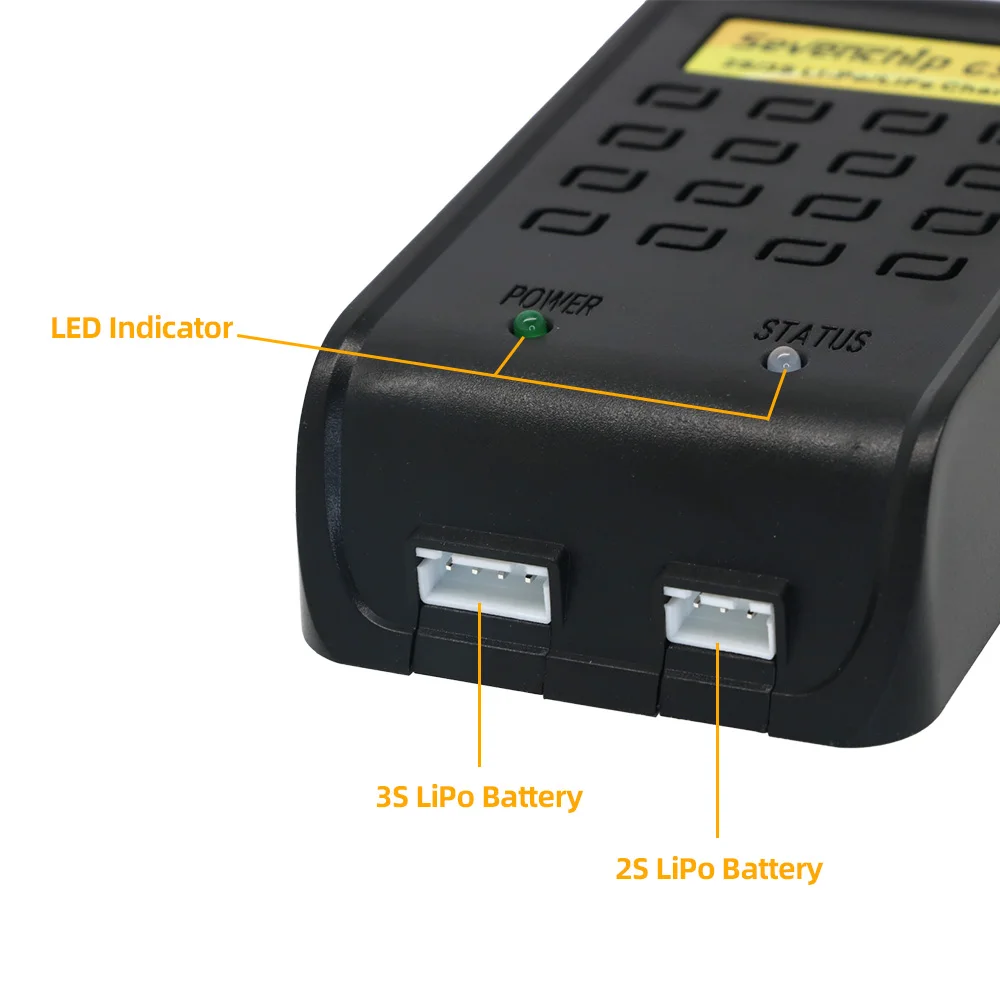 Sevenchip C3 Pro 10 واط شاحن ميزان صغير شحن الاتحاد الأوروبي/الولايات المتحدة التوصيل ل RC 7.4 فولت-11.1 فولت 2-3 ثانية يبو الحياة بطارية التحكم عن بعد سيارات لعبة #5