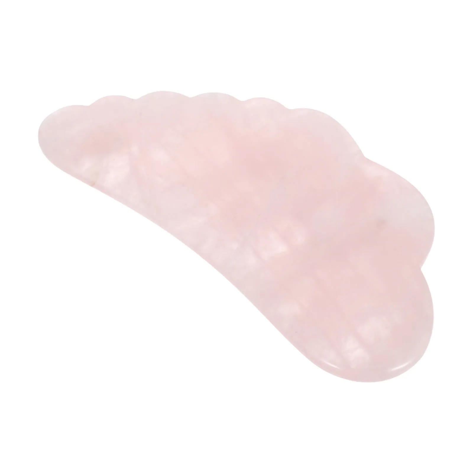 Tabla de raspado de cristal rosa, herramienta de masaje Facial para cuello, ojos, hombros, accesorios para el cuidado de alas, cristal Natural