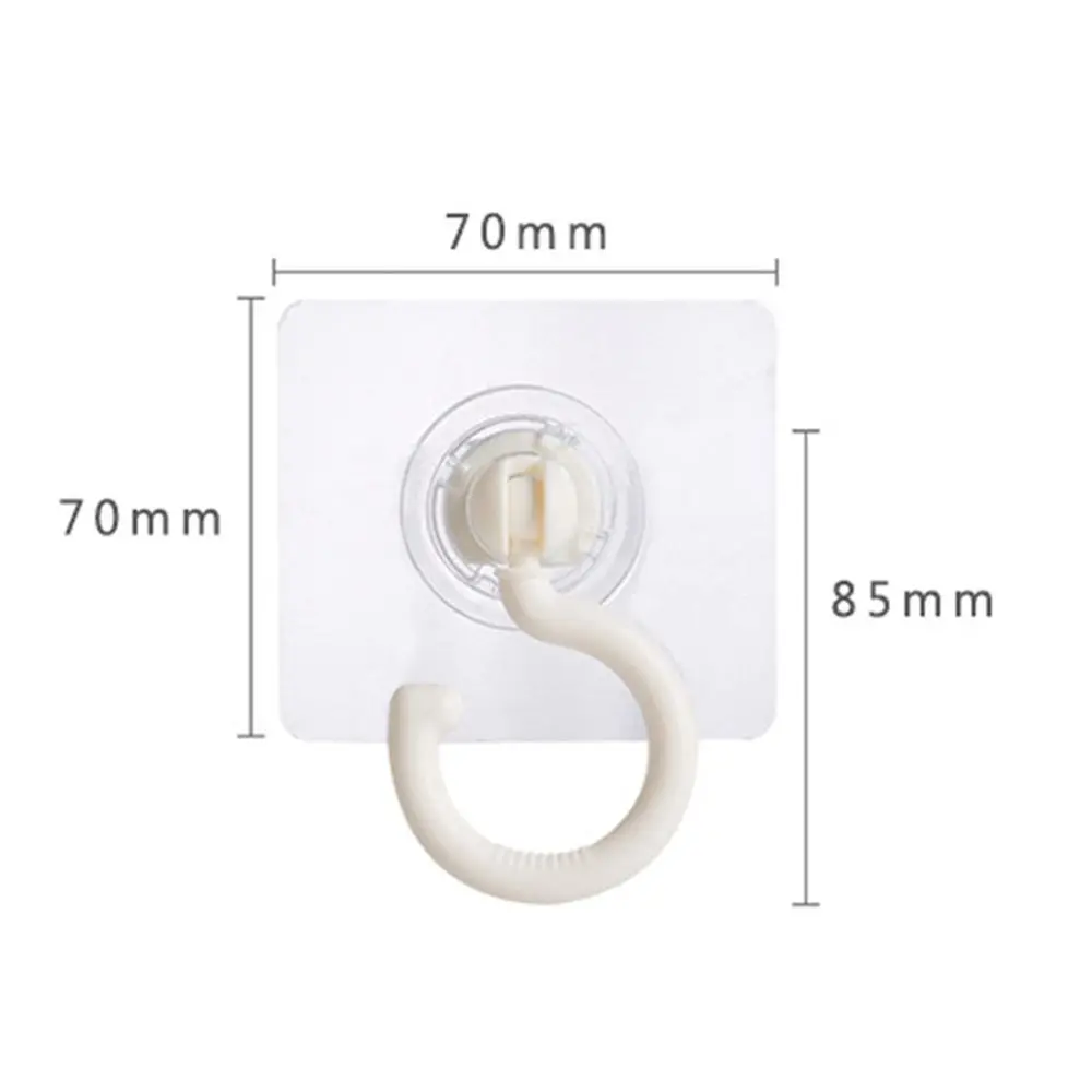 Waterproof 360° Rotating Heavy Duty Reusable Ceiling Strong Adhesive Hooks Overhead Hooks Wall Hooks Cabinet Floor Hooks