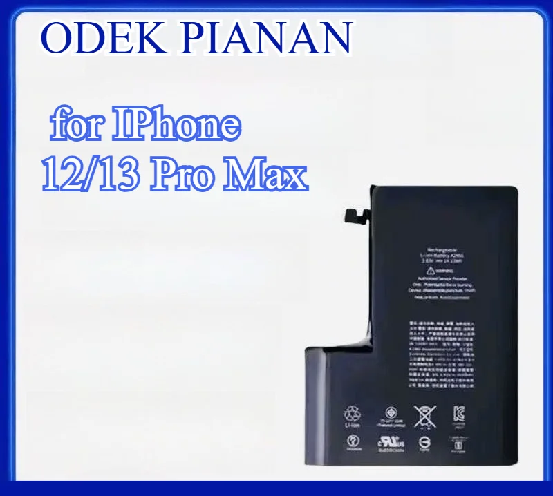 

Титановая батарея 4790 мАч для IPhone 12/13 Pro Max A2341/A2487 2 емкости и 800 циклов, без оповещения IOS