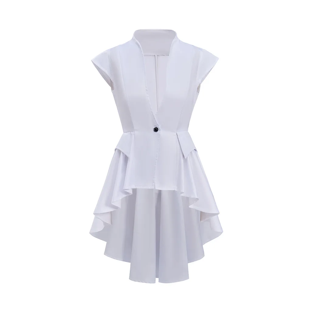 Medieval retro Frock Gothic coat solid color, Victorian ball cosplay Renaissance women's top view 4