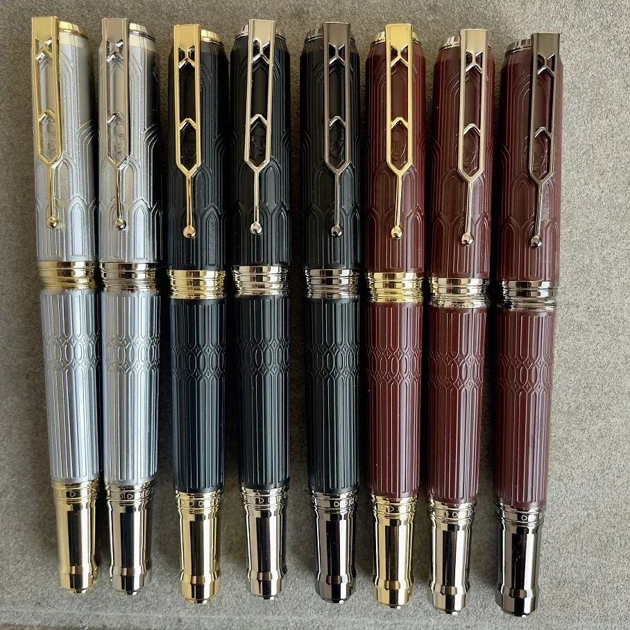 

Luxury Hugo Writer Cathedral Architectural Black Red Roller Ball Pens Fountain Pen for Writing GIFT Shoocl Pen