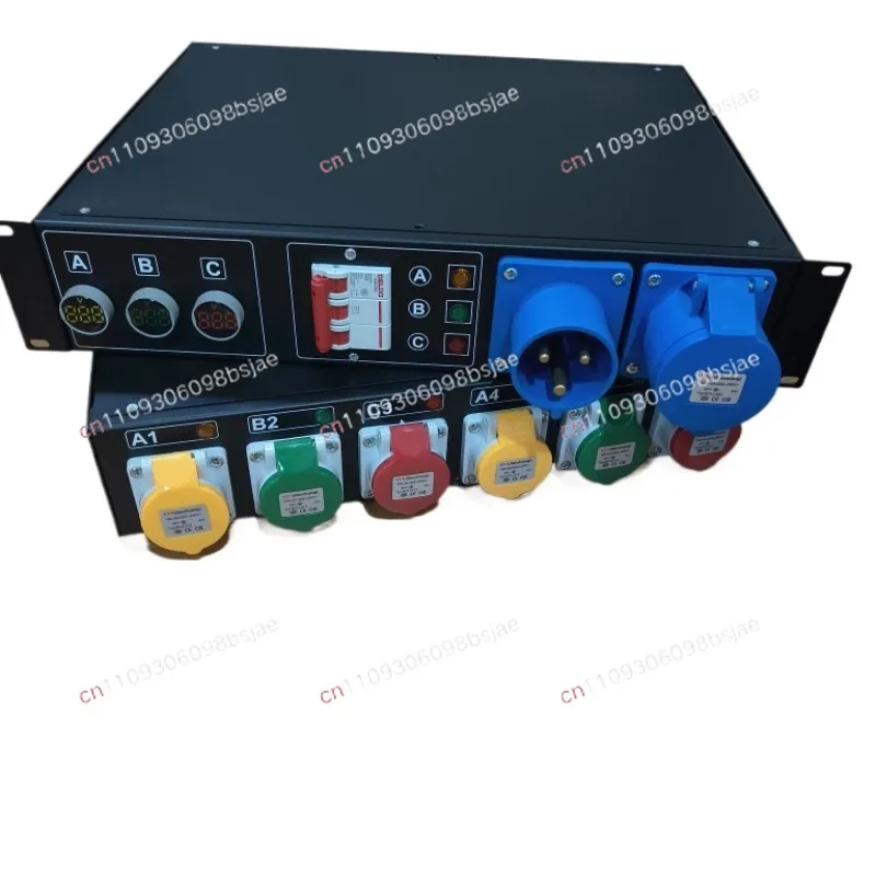 16A6 way power box flow performance stage lighting sound power manager large screen through box power distribution cabinet