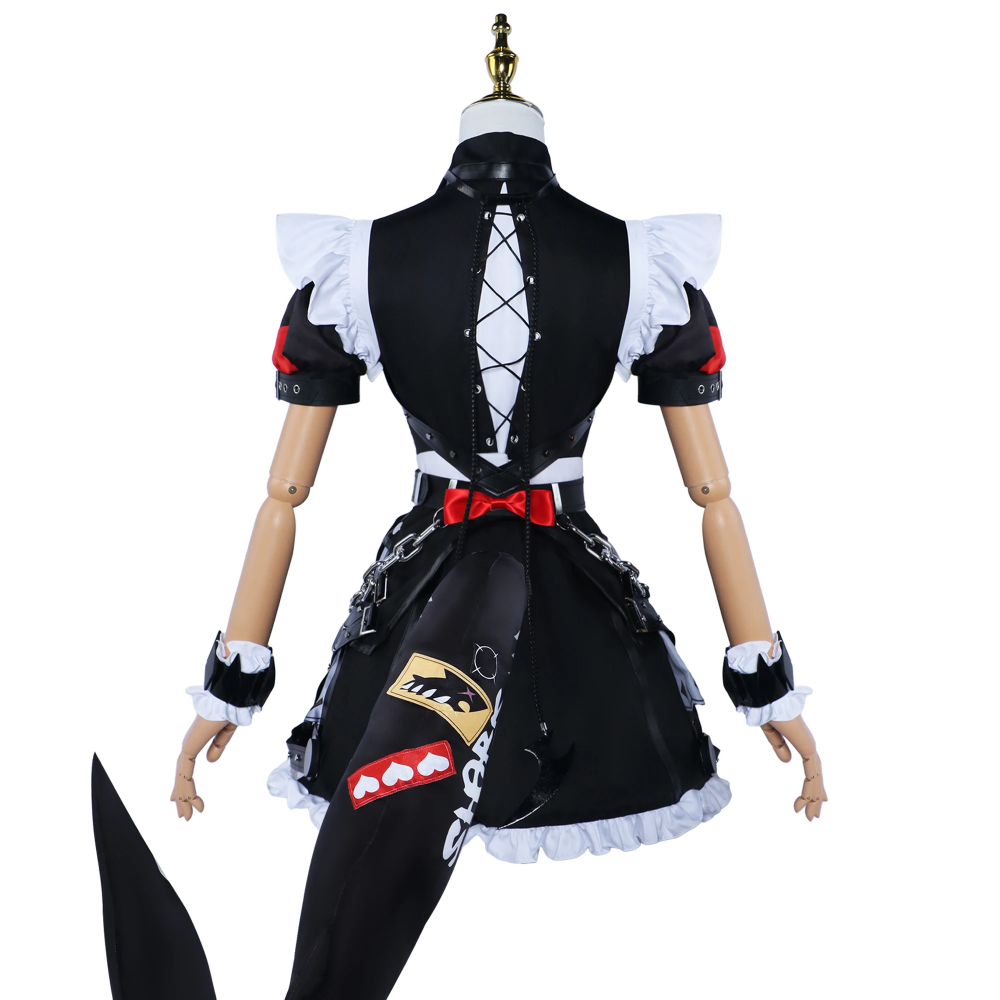 Game Zenless Zone Nul Ellen Joe Meid Cosplay Kostuum Pruik Haarspeld Prop Anime Uniform Vrouwen Halloween Outfit Rollenspel Schoenen