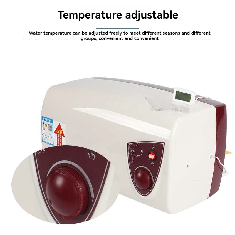 Rv Electric Water Heater 10l 1kw Top Water/bottom Water Rapid Heating（Equipped With A White 220v Rv Water Heater Bath Shower