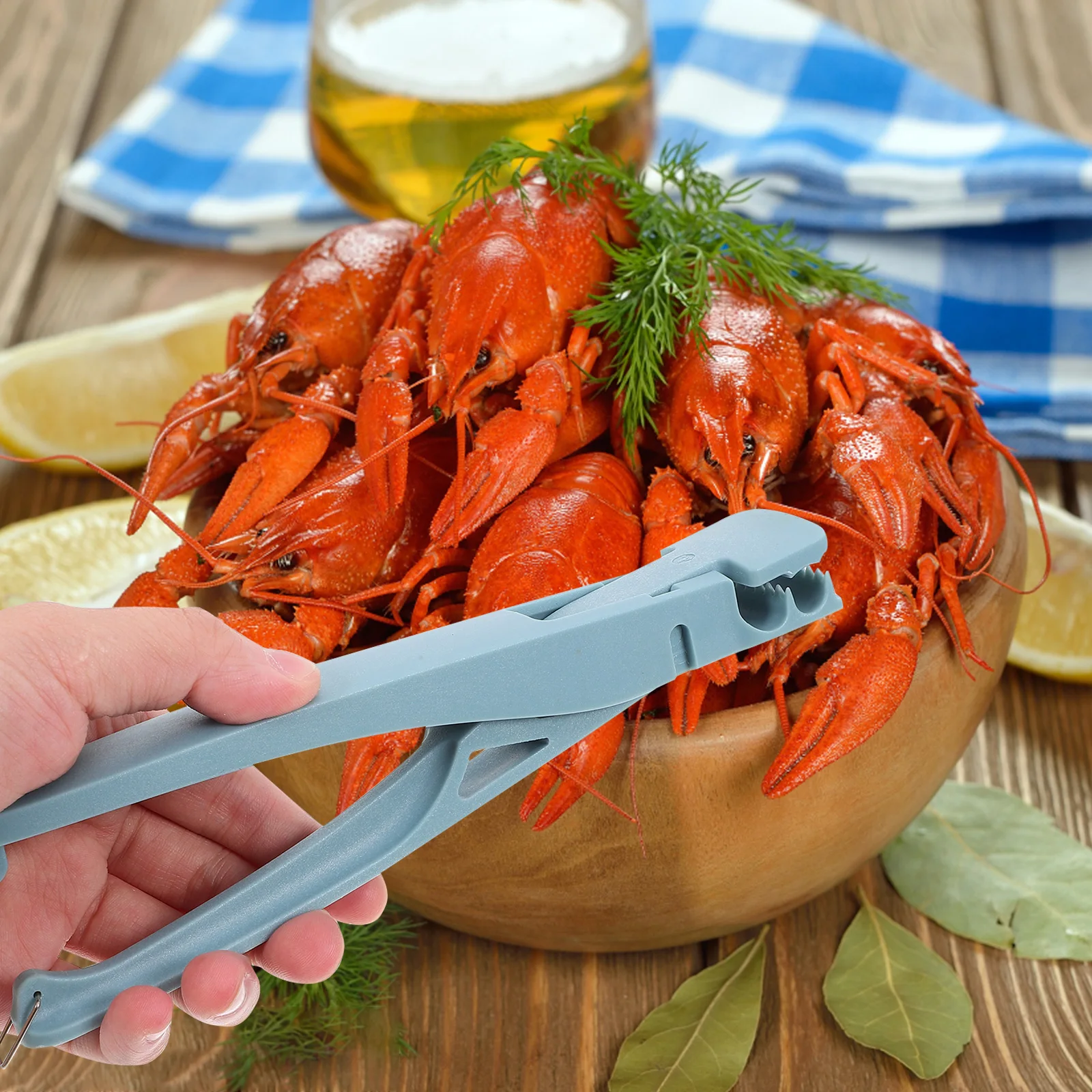 

Crawfish Sheller Shrimp Peeling Tool Seafood Remover Crayfish Deveiner Kitchen Gadgets Plastic Shelling Device