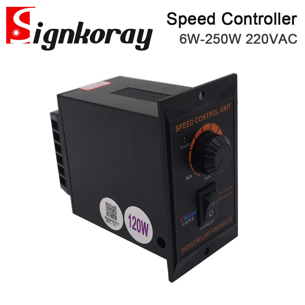 SignkoRay US-52 6W-250W Black Panel Motor Speed Controller AC220V 50/60Hz Speed Regulator Switch AC Controller For Servo Motor