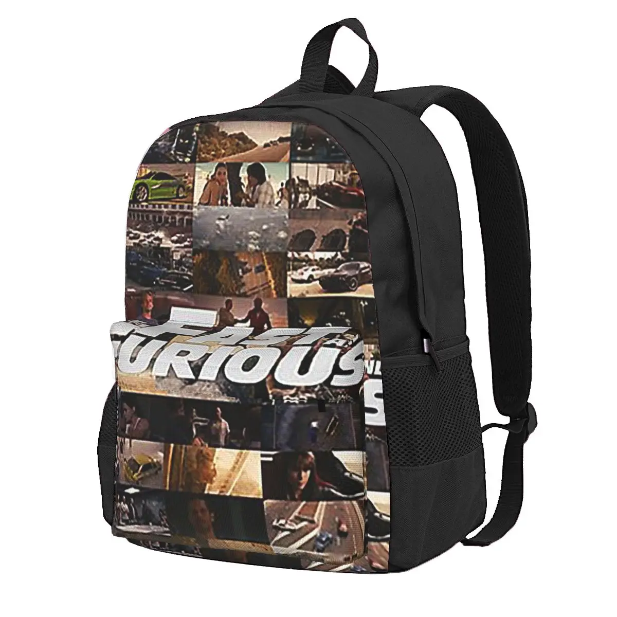 Fast & Furious -Legends - Tribute Student Backpack School Bag Hiking Travel Daypack for Boys Girls Fashion Bookbag Shoulder Bags