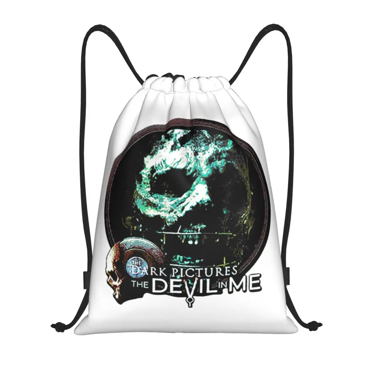 

The Dark Pictures Anthology Game Backpacks Casual Drawstring Bags Sundries Bag Book Bags for Travel Students