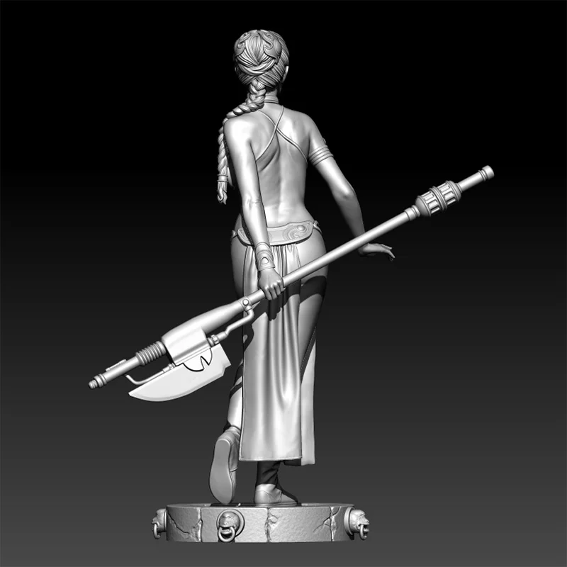 1/24 75mm 1/18 100mm Resin Model Kits Battle Goddess Figure Unpainted No Color RW-1273