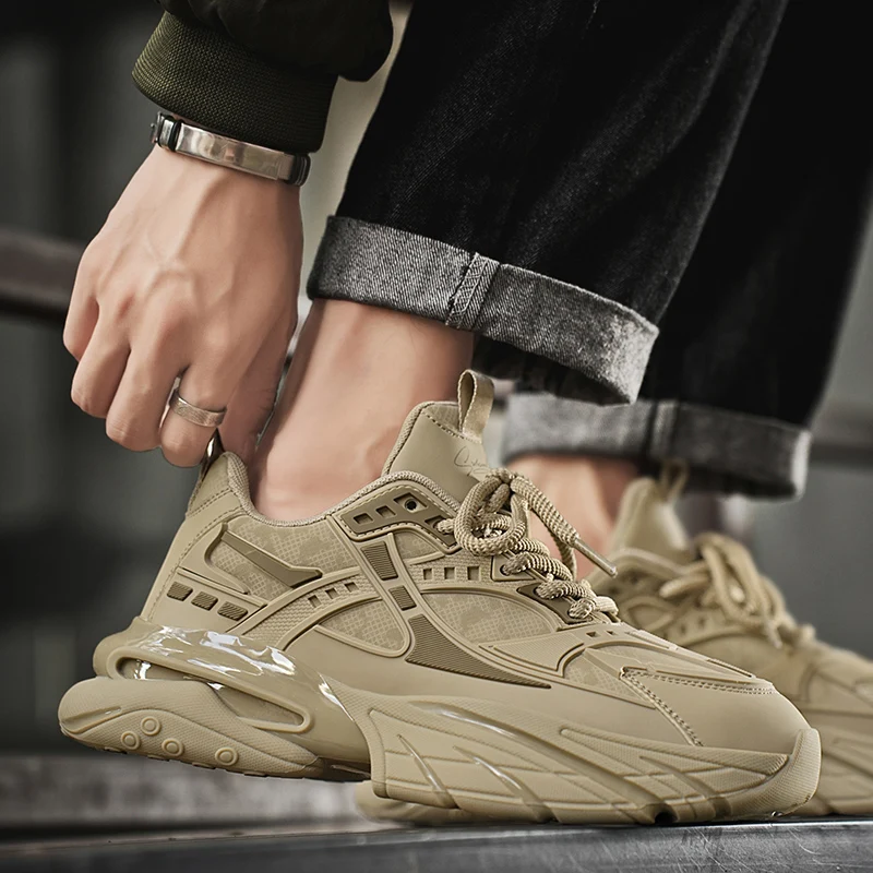 

Men's Shoes 2025 New Autumn Trendy Brand Torre Men's Thick Sole Increased Casual Flow Reflective Sports Running Trendy Shoes