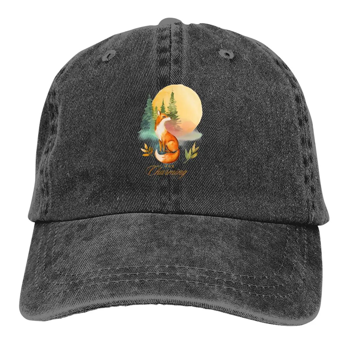 Summer Cap Sun Visor Charming Hip Hop Caps A Fox In The Wild Cowboy Hat Peaked Hats