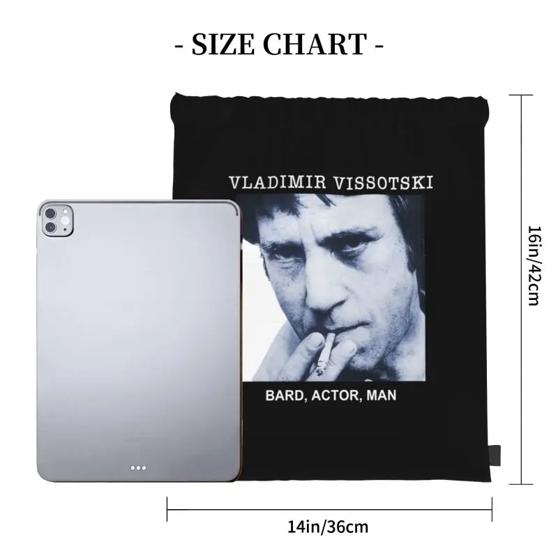 Vladimir Vysotsky Russian Singer Songwriter Actor Artist Drawstring Bags Gym Bag Fashion Schoolbag