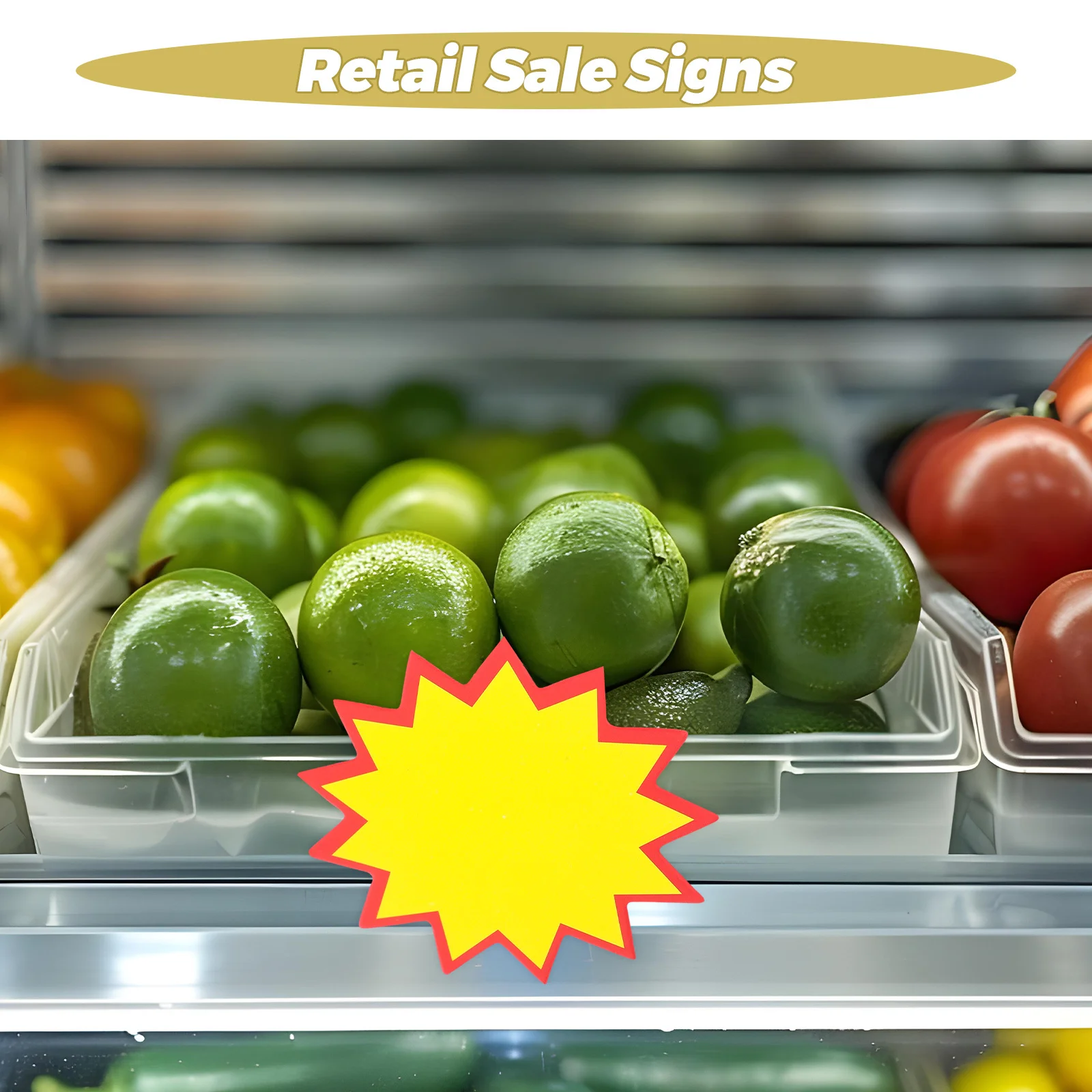 100 قطعة علامات أسعار التجزئة ملصقات ورقية صغيرة علامات بيع لمتجر السوبر ماركت علامات تسعير الخضروات الفاكهة علامات بيع التجزئة #3