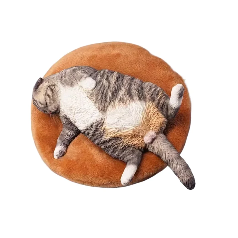 Sleepy cat model, cute healing system cute pet cat figure peripheral creative car ornament