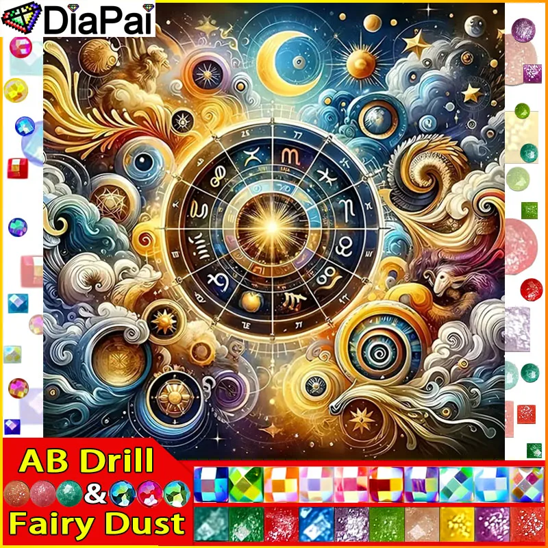 DIAPAI-pintura completa de diamante AB, polvo de hadas, 