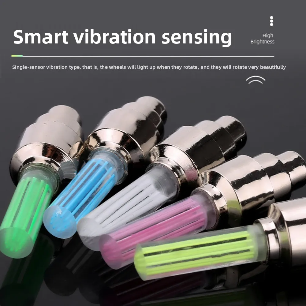 Mountain Bike Tire Valve Stem Light Cycling Accessories Glow Stick Wheel Tire Lamp Bicycles Firewheel Single Speed Bike