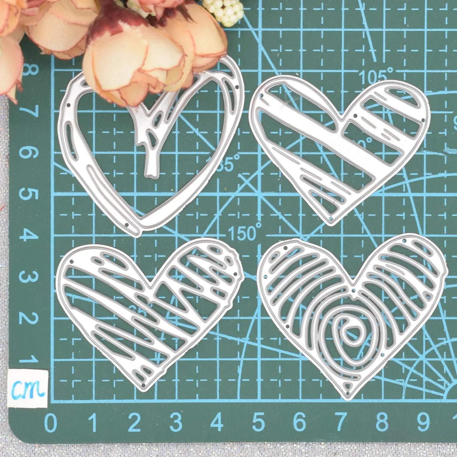 Love Heart Metal Cutting Dies Stencil for DIY Scrapbooking Album Anniversary Wedding Cards Making Paper Craft