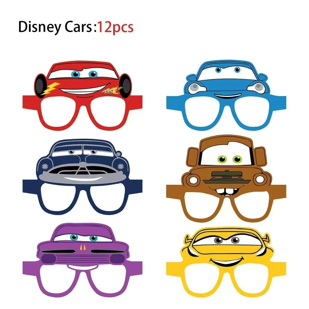 6pcs/set Disney Toy Story,Cars cosplay accessories, suitable for stage costumes, gatherings, party events and party props
