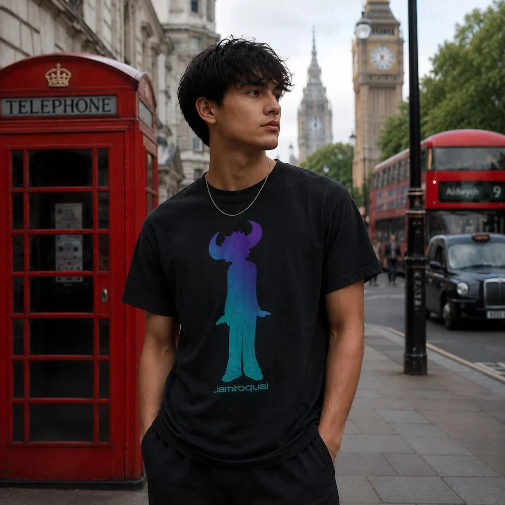 2026 Vintage Oversized Graphic T‑Shirt For Adults Kids Simple Space Hand Drawn Character Line Art Loose Short Sleeve Street Tee
