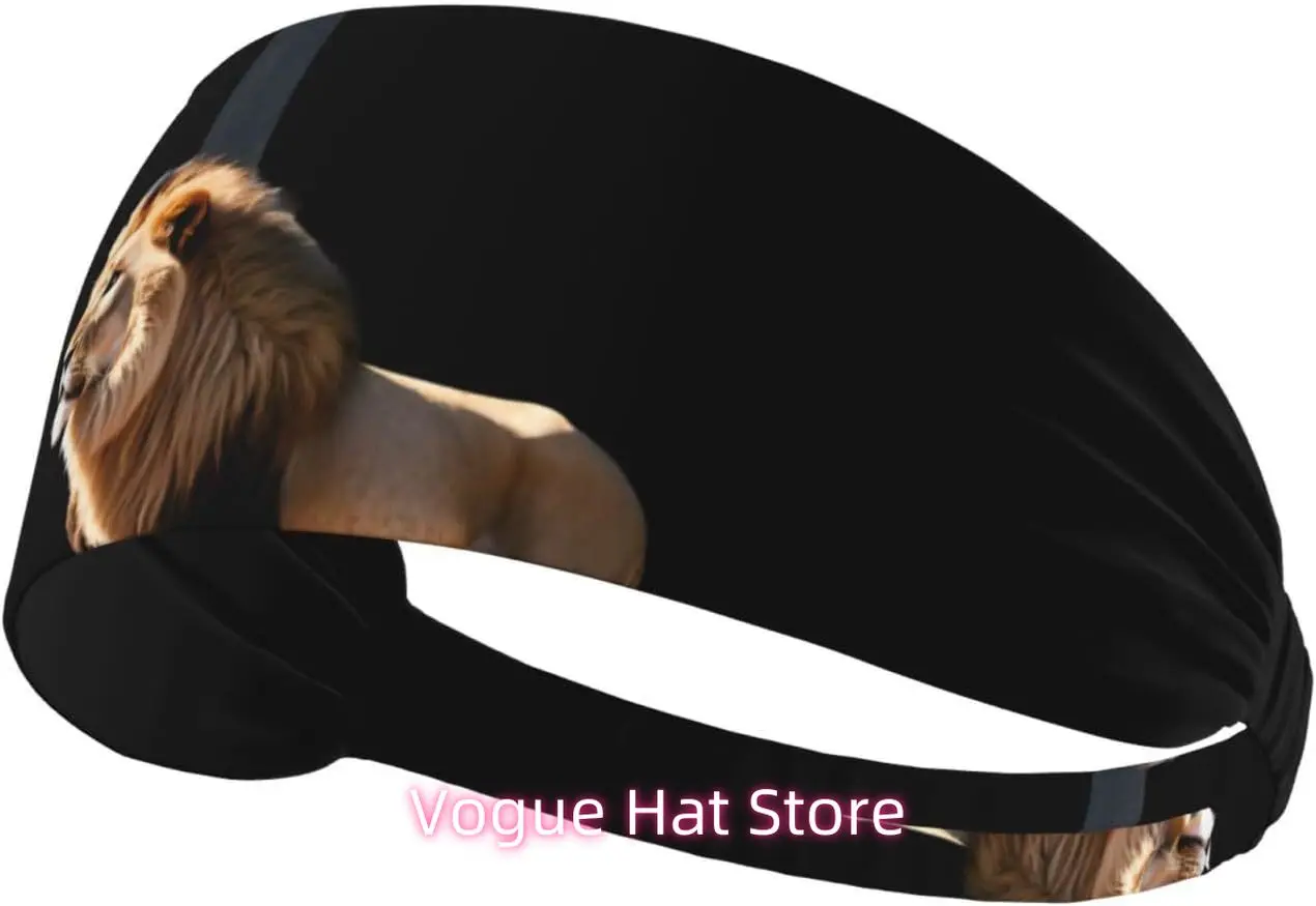 

Elastic Exercise Headband - Soft and Breathable Headband for Running, Cycling, Yoga, and More The Lion Under The Cross Picture