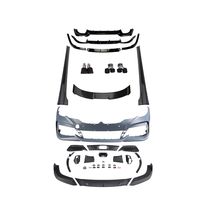 

Car Front Rear Bumpers Diffuser Side Skirts Spoiler Tailpipe Exhaust Parts Bodykit for BMW3