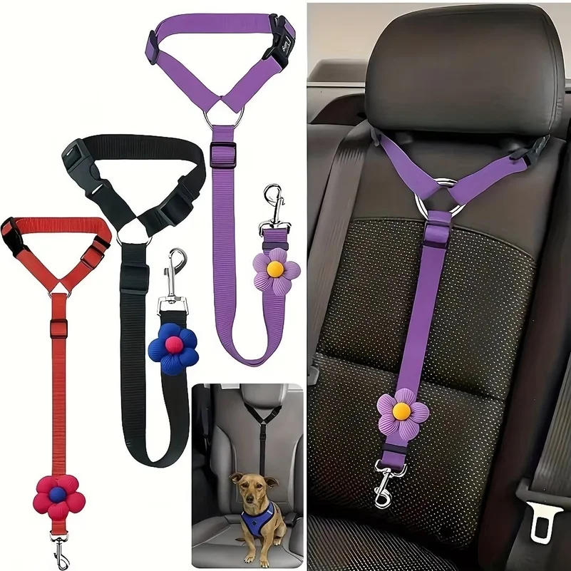 1-pack dog car seat belt, pet car leash, dog seat belt buckle, dog car seat belt Christmas gift, dog car seat cover, dog car sea