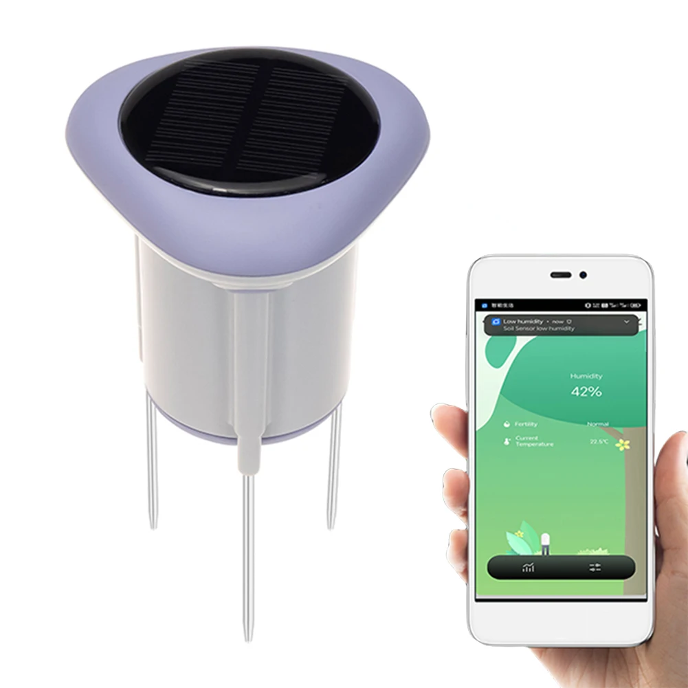 

Умный солнечный датчик почвы Zigbee, измеритель температуры и влажности посадки, IP66, водонепроницаемый термогигрометр для садоводства на газоне