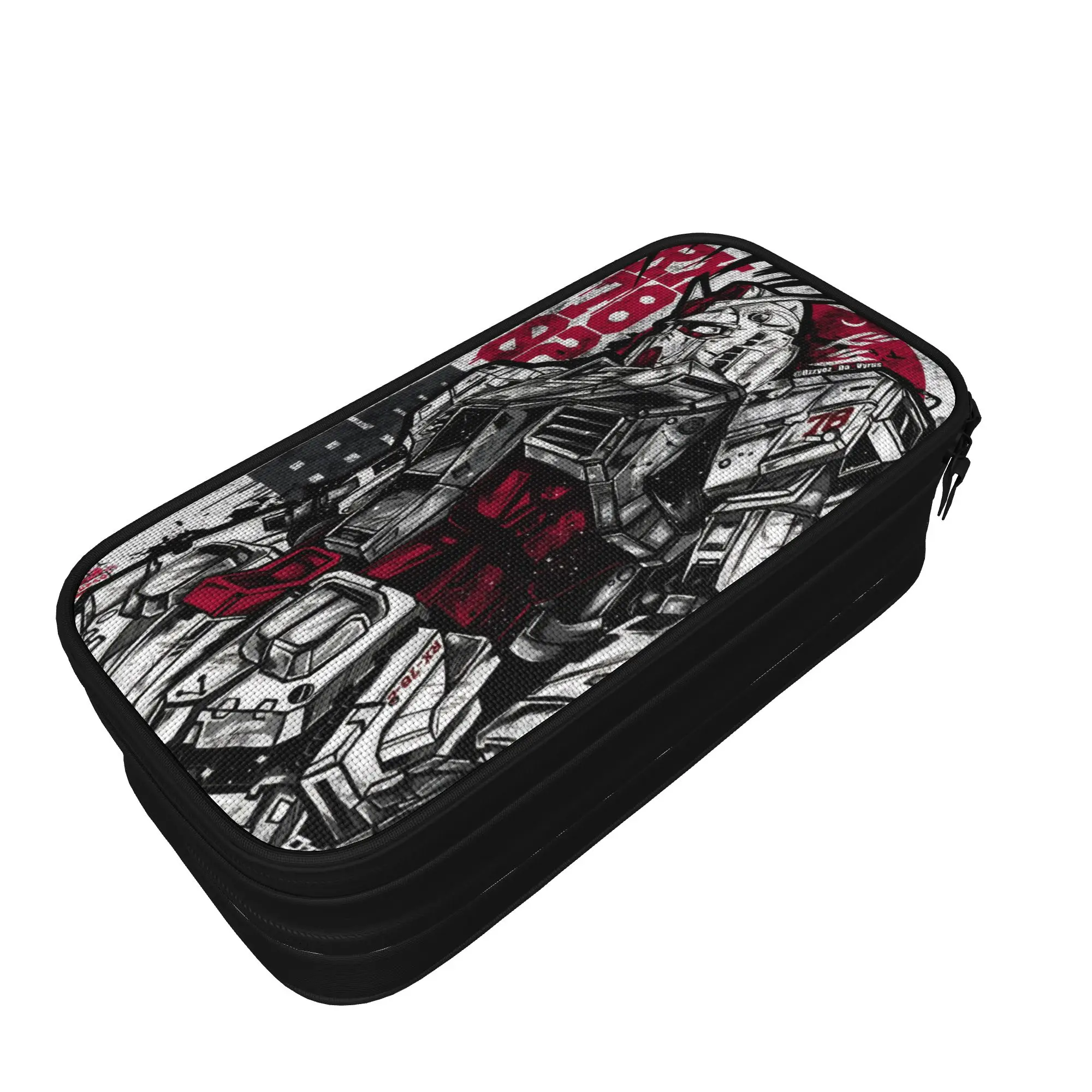 Creative mobile suit gundams Pencil Case  Pencil Box Pen Holder  Big Capacity Bags Office Gifts Stationery