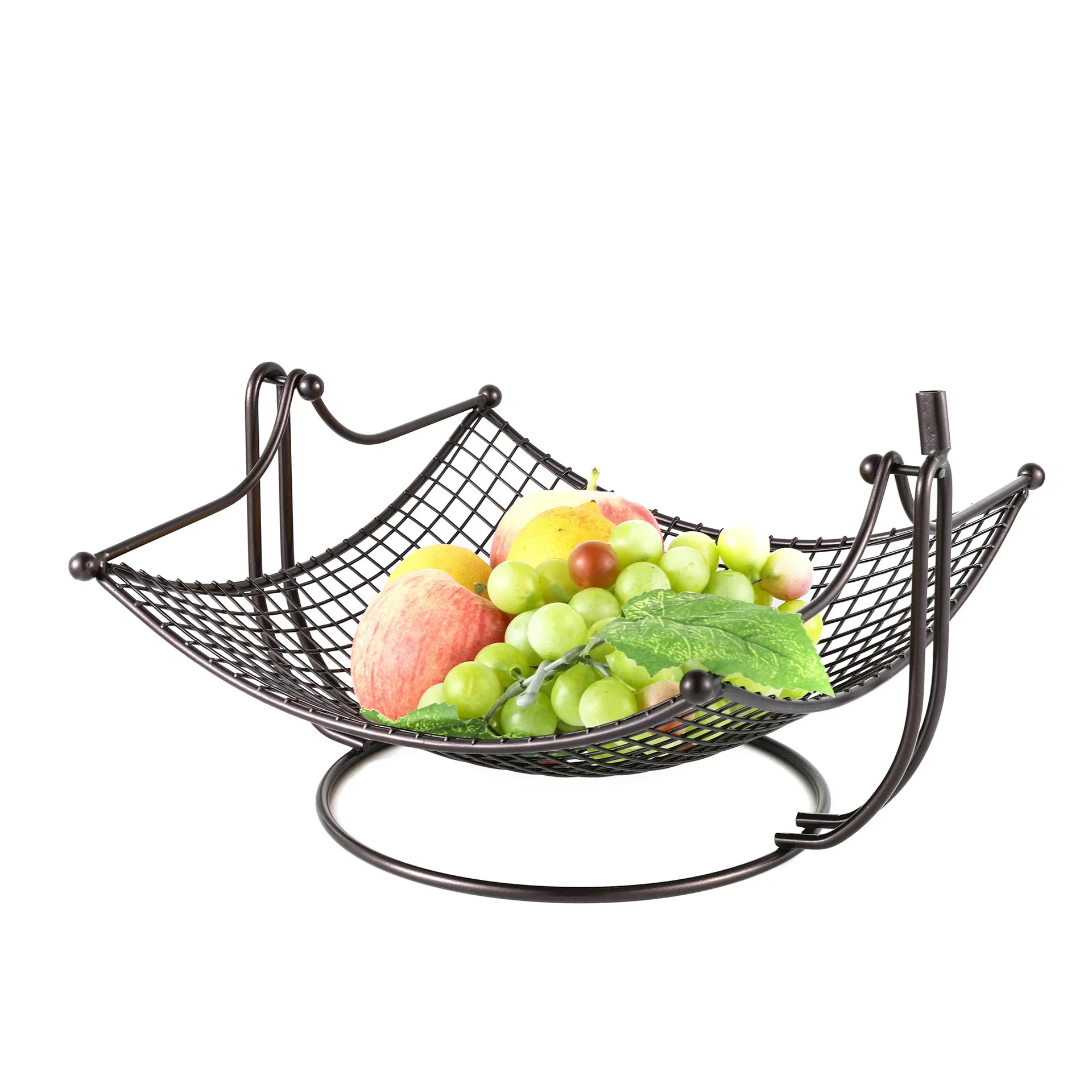 

Kitchen Creative Iron Wire Fruit Storage and Disassembly Banana Fruit Basket Iron Mesh Banana Hanger Cross border Wholesa