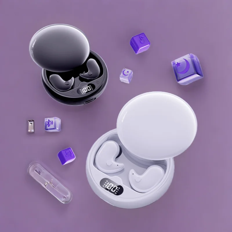 

Y36 Wireless Bluetooth 5.3 Sleep Earphones Comfortable Stay-In-Ear Side-Lying Not Falling Fashion Color Side-Swipe Charging Case
