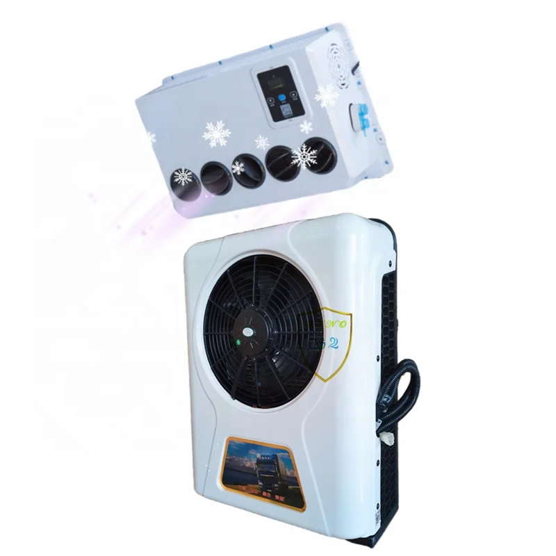 24V Truck Sleeper Parking Cooler AC Kit Car 12v Compressor Electric Tractor Cab Air Conditioner