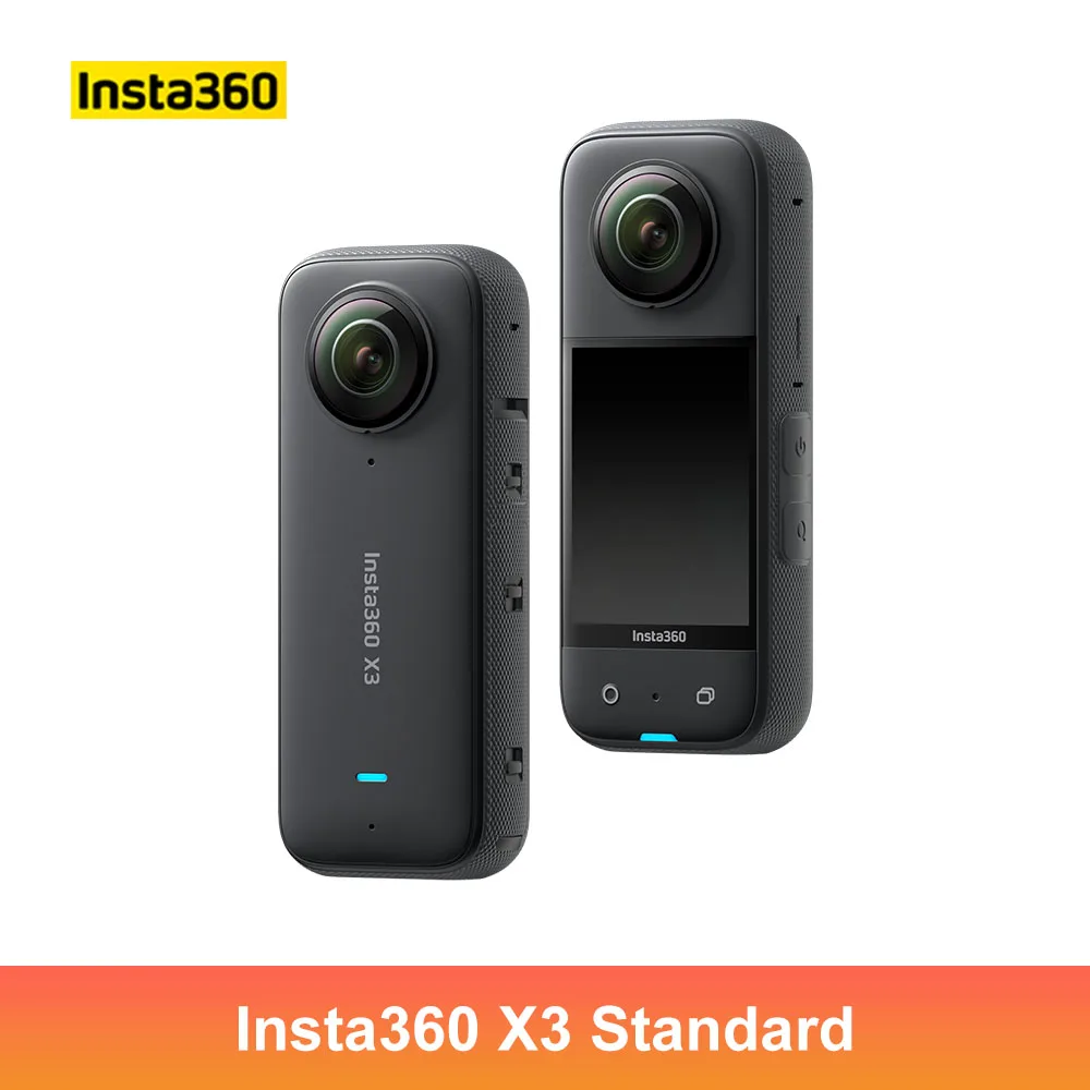 Insta360 X3 5.7K Action Camera 360° 4K/30 72MP Foto Live Streaming 10m Waterdicht Helm Video Opname Sport