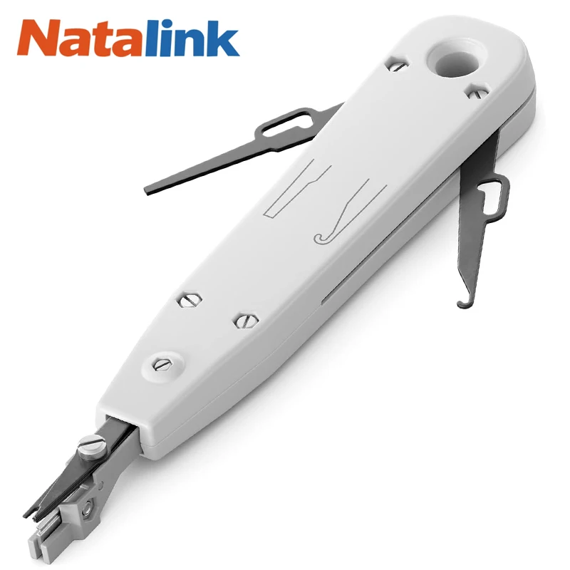 WoeoW Punch Down Tool 110 Wire Cutter Knife Telecom Pliers For Rj45 Keystone Jack Network Cable Telephone Module Patch Panel