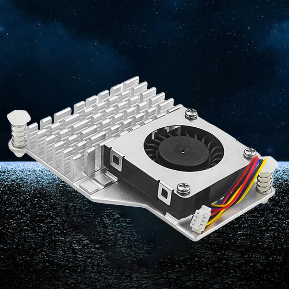 สำหรับ Raspberry Pi 5 Active Cooler พัดลมระบายความร้อนอย่างเป็นทางการพร้อมพัดลมระบายความร้อนปรับความเร็วได้ครีบฮีทซิงค์หม้อน้ำระบายความร้อน