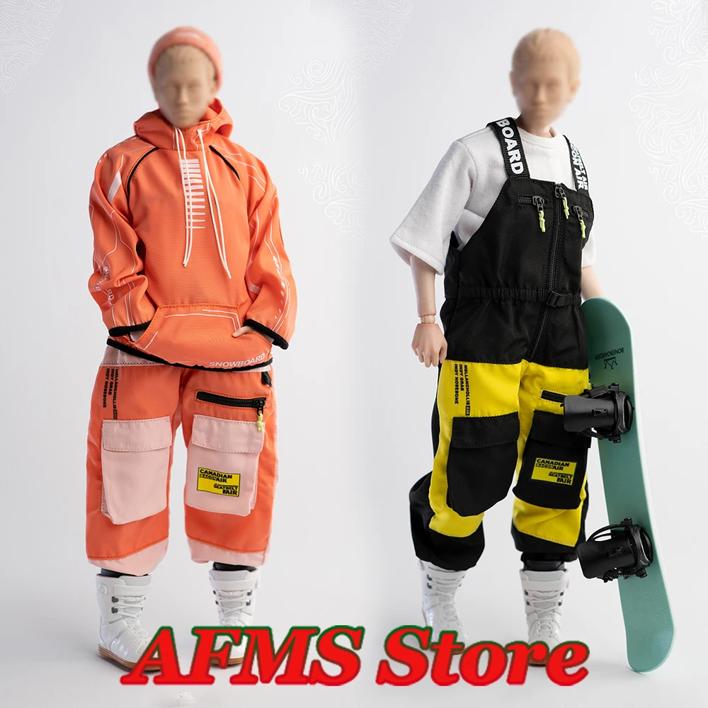 

Worldbox CA011 1/6 Women Soldier Winter Ski Suit Printed Hooded Sweatshirt Overalls Clothes Set Fit 12Inch Action Figure Model