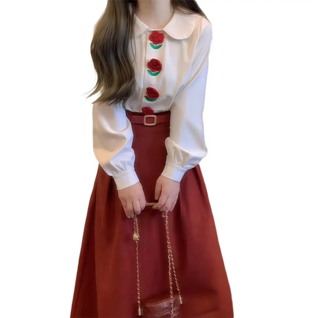 

Элегантный модный женский комплект из двух предметов во французском стиле ретро, новый осенний комбинированный костюм для зрелых людей