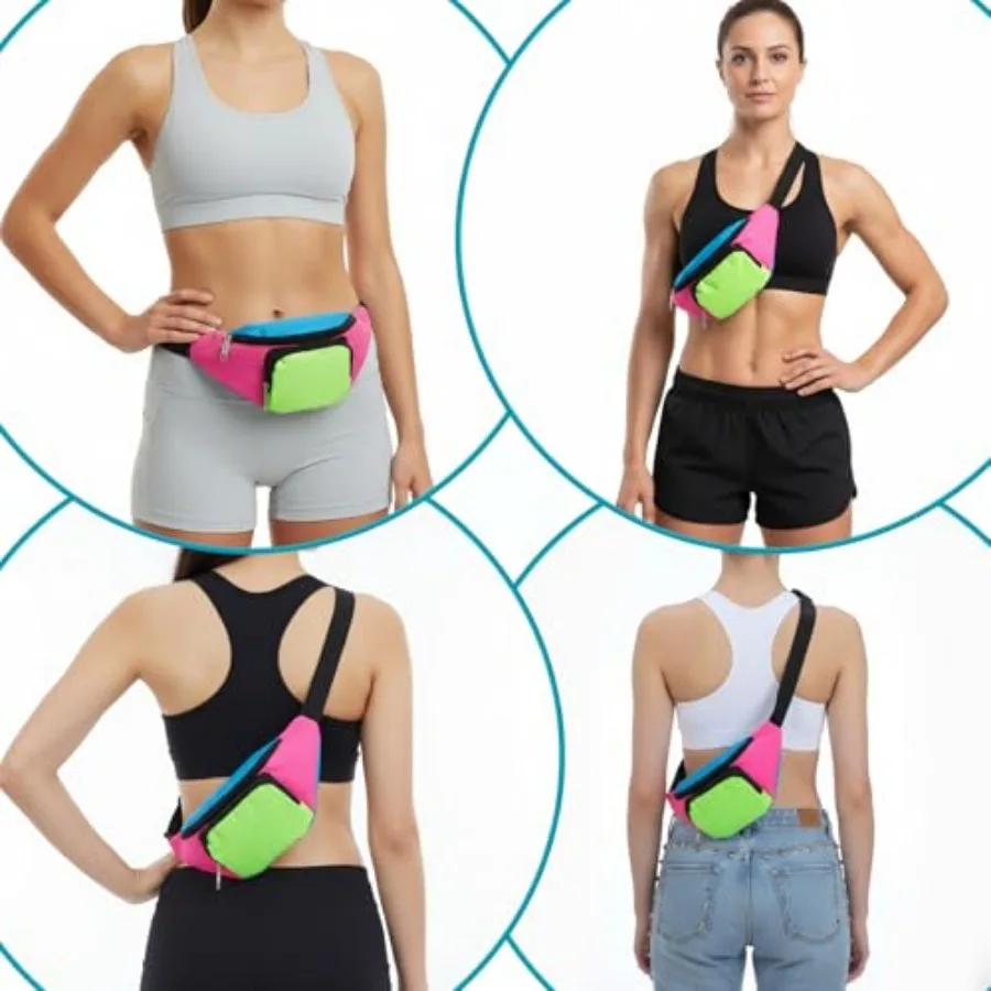 80s 90s Retro Fanny Pack Belt Bag - usage example