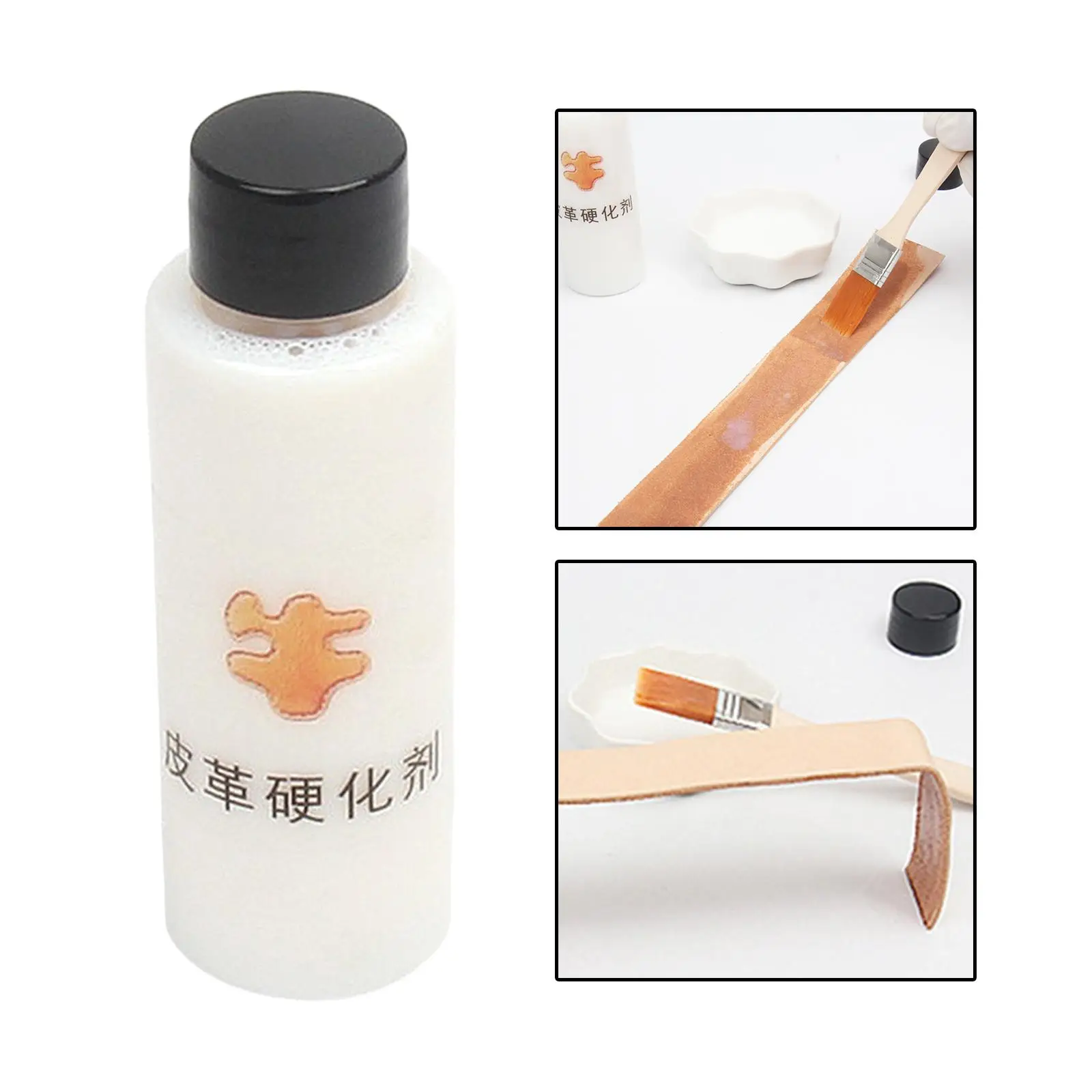 Leather Hardener Shaping Quick Bonding Fix DIY Liquid Leathercraft 100ml Stiffener Leather Fabric Modeling