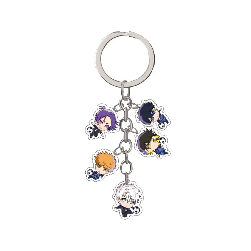 

Blue Lock Anime Acrylic Keychain Isagi Yoichi Rin Itoshi Chigiri Hyoma Kawaii Figures Keyring Pendant Decoration Gift Toy