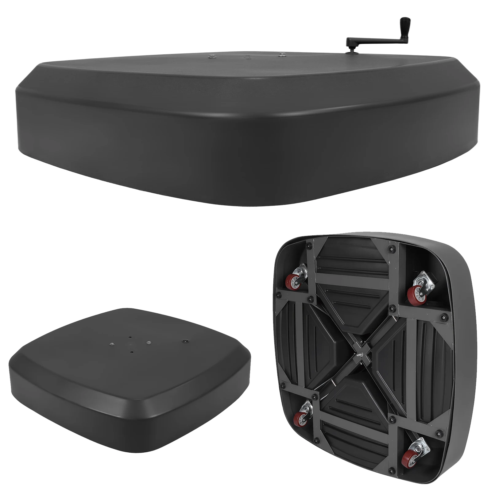 

Сверхмощное основание для уличного зонта с колесами. Прочное основание для зонта для патио для террасы у бассейна и лужайки.